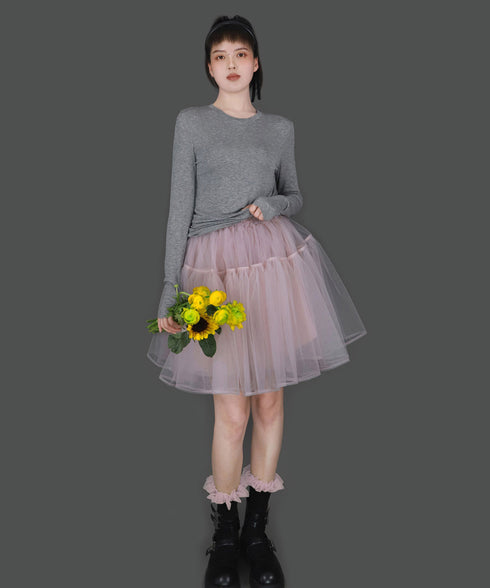 Halo Frill Rib Socks