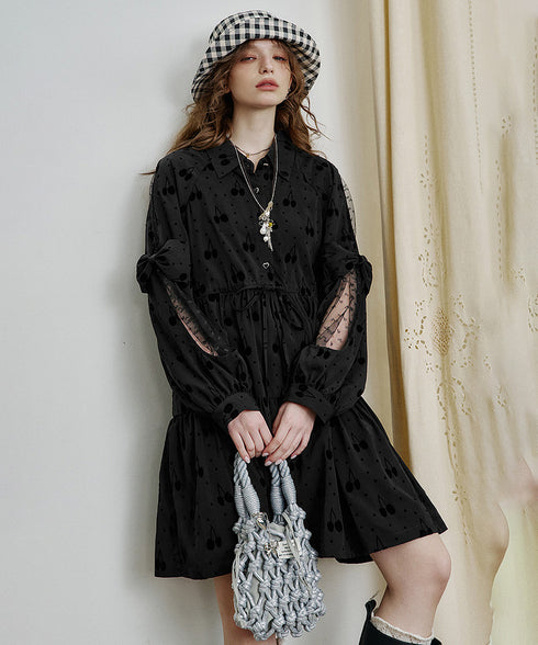 Cherry Veil Dress