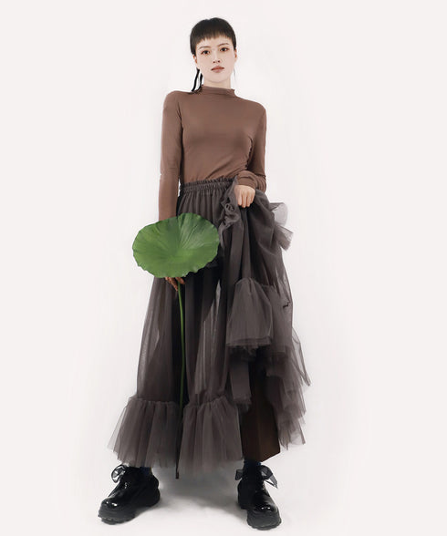 Halo Tier Ruffle Skirt