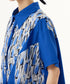Blue Graphic Blouse