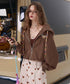 Mocha Crop Hoodie