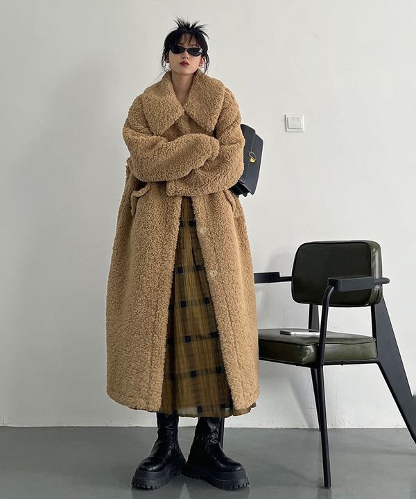 Soft Boucle Long Coat