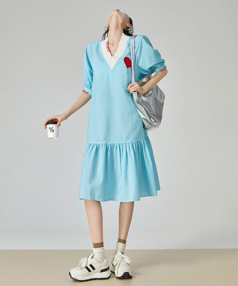 Heart Point Balloon Dress