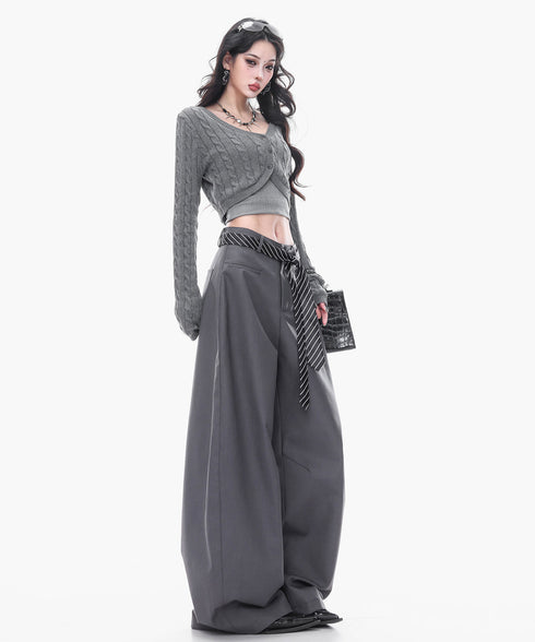 Structured Volume Wide Pants