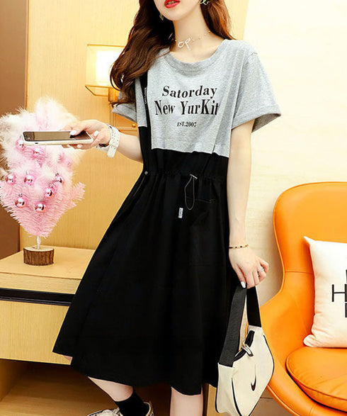 Pleat Flow Dress