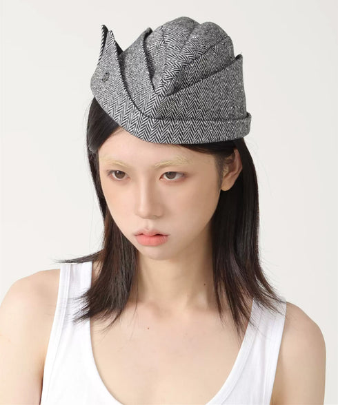 Herringbone Fold Cap
