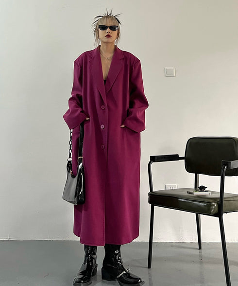 Magenta Long Coat