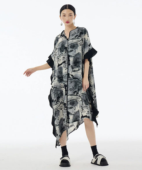 Brushwave Flow Dress
