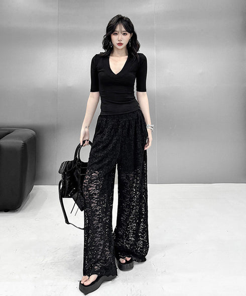 Lace Drift Pants