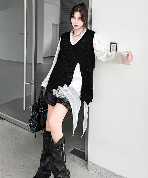 Meridelle Split Vest