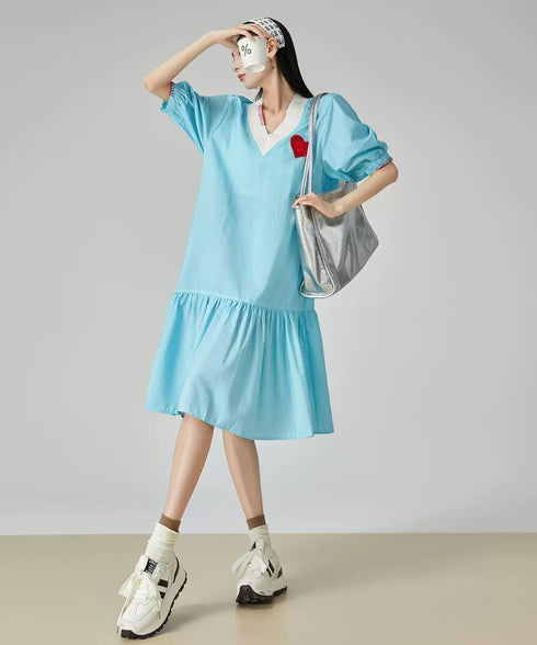 Heart Point Balloon Dress