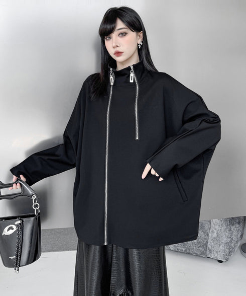 Zip Flow Poncho Top