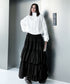 Layered Volume Maxi Skirt