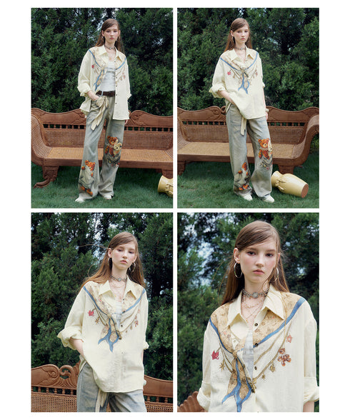 Bijou Print Blouse