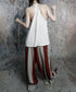 Stripe Gather Balloon Pants