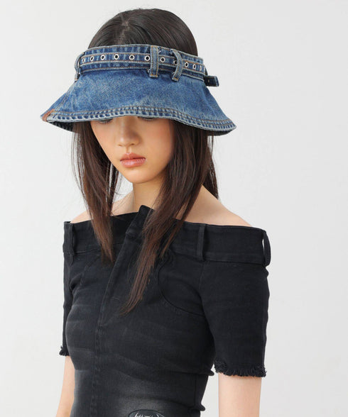 Denim Belt Visor