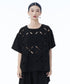 Cutout Cross Motif Top