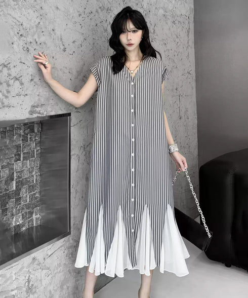 Stripe Veil Dress
