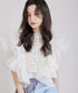 Floral Ruffle Lace Blouse