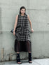 Layered Check Frill Dress
