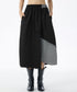 Layered Button Design Skirt