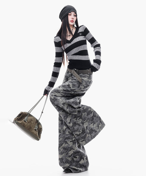 Shadow Camo Wide Pants