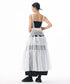 Tiered Mesh Belt Skirt