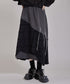 Layered Texture Line Flare Skirt