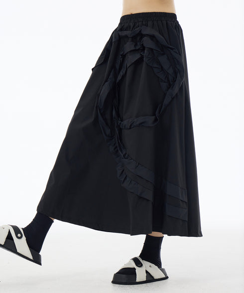 Circular Tape Embroidery Skirt