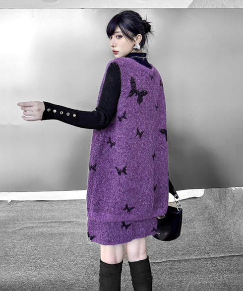 Butterfly Knit Vest&Skirt Series