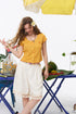 Mellow Rib Button Top