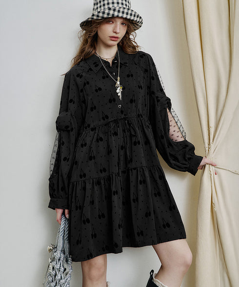 Cherry Veil Dress
