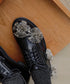 Metal Cluster Decor Derby Shoes