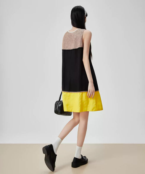 Tricolor Layered Dress