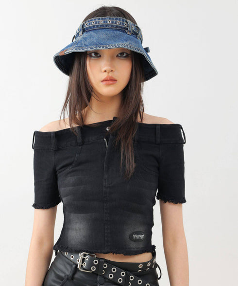 Denim Belt Visor