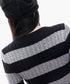 Cable Stripe VNeck Top