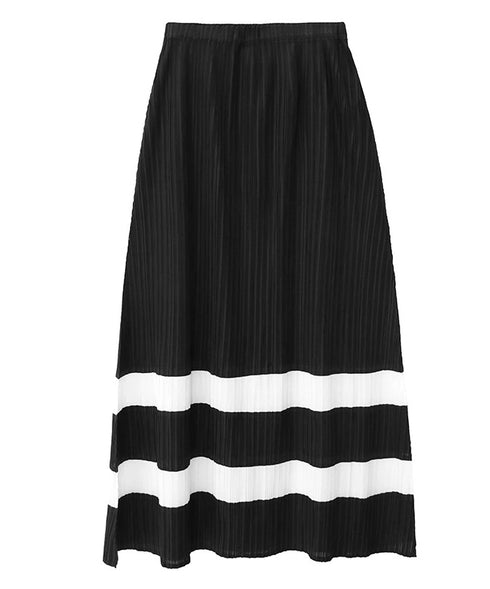 Pleated Contrast Stripe Series
