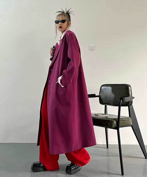 Magenta Long Coat