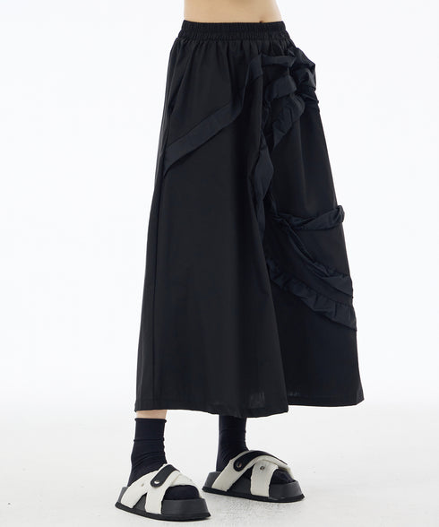 Circular Tape Embroidery Skirt