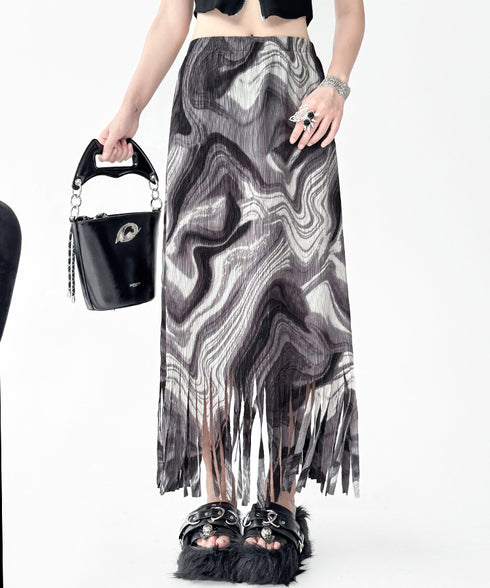 Shadow Layered Lace Skirt