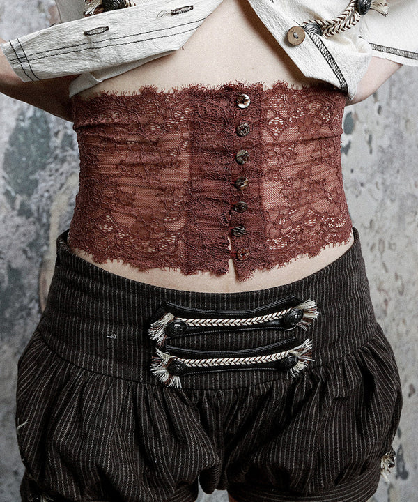 Lace Veil Waist Belt