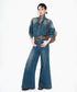 Wide Flare Denim Pants