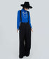 Suspender Wide Leg Pants