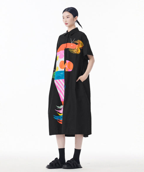 Color Parade Shirt Dress