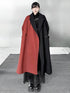 Color Block Long Coat
