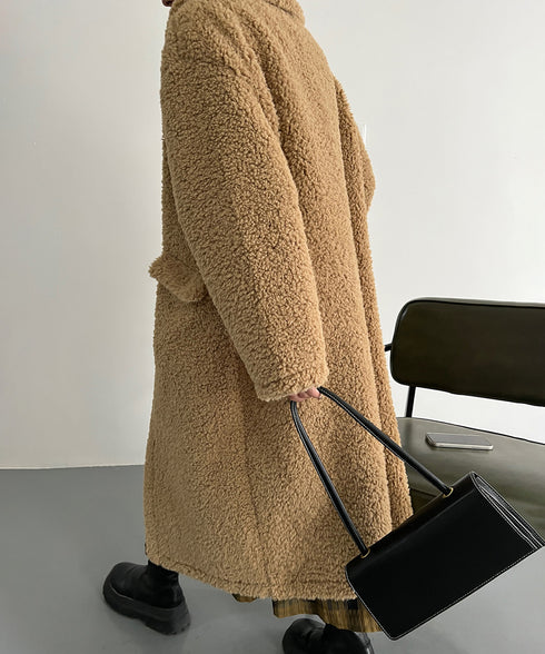 Soft Boucle Long Coat