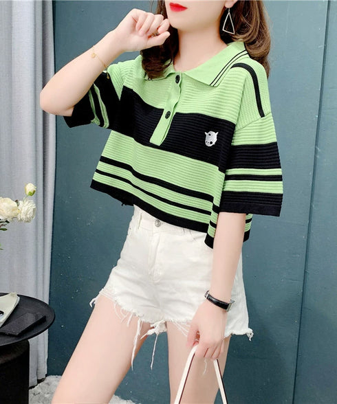 Bold Border Polo Tee