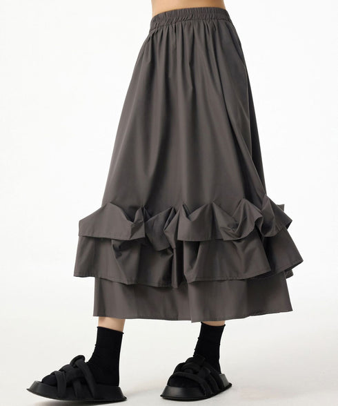 Frill Curve Skirt