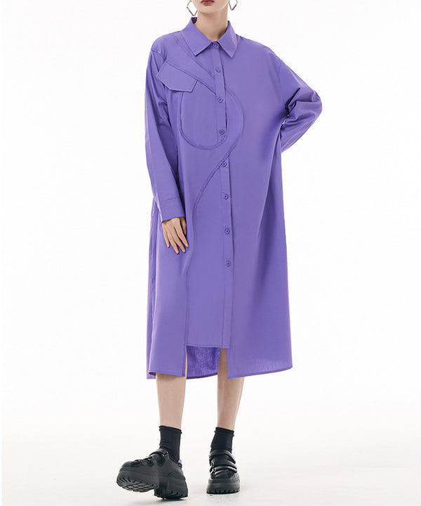 Curved Line Shirt Dress
