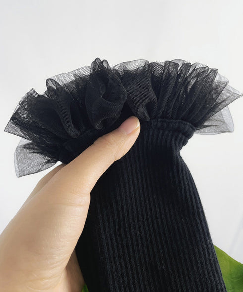 Halo Frill Rib Socks